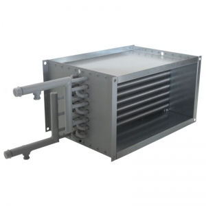 CWAR-2 1000 x 500 melegvizes fűtőkalorifer négyszög légcsatornákhoz (2 fűtőkörös, max. 89 kW)