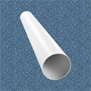 Kör  keresztmetszetű műanyag (PVC) légcsatorna  NA 100 mm  1,50 méter / szál