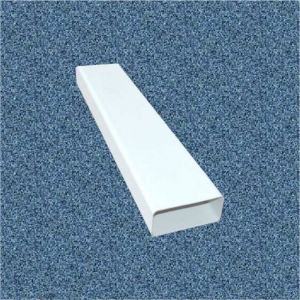 Műanyag  (PVC) lapos légcsatorna  55 x 110 mm, h = 1,00 méter
