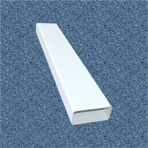 Műanyag  (PVC) lapos légcsatorna  60 x 120 mm, h = 1,50 méter
