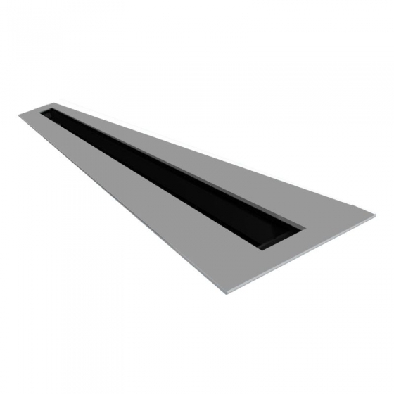 AKM 1300 G1 egysoros sávbefúvó légmennyiség szabályzó nélkül (natúr alumínium)