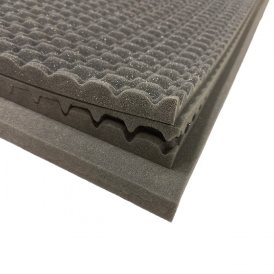 Akustik-foam hangelnyelő hab 2000 x 1000 x 40 mm