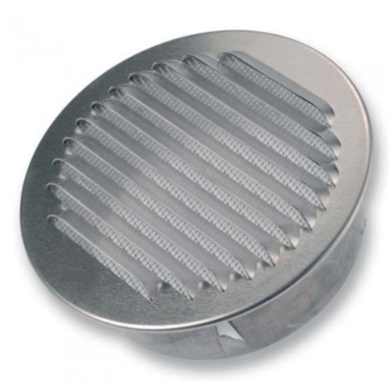 BLR-0-R 150 natúr színű alumínium esővédő zsalu kör alakú (NA 150)