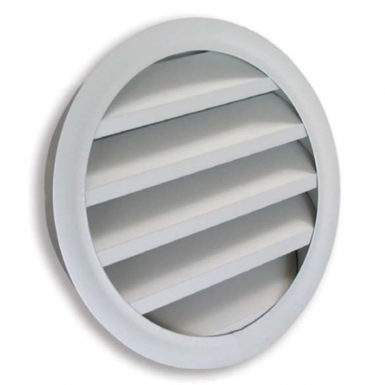 BLR-GD 250 fehér színű esővédő zsalu kör alakú (RAL9016 - NA 250)