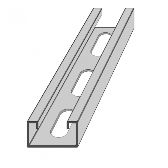 C-sín (szerelősín)  41 x 21 x 1,5 mm 6 m / szál