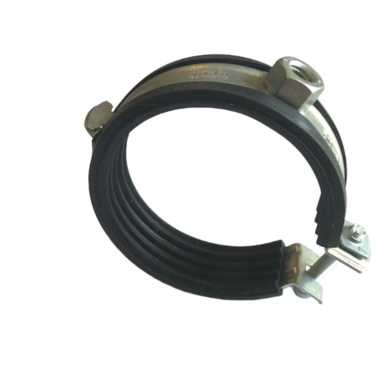 Csőbilincs   60 - 65 mm (2") egycsavaros, horganyzott, gumibetétes, gyorskötésű