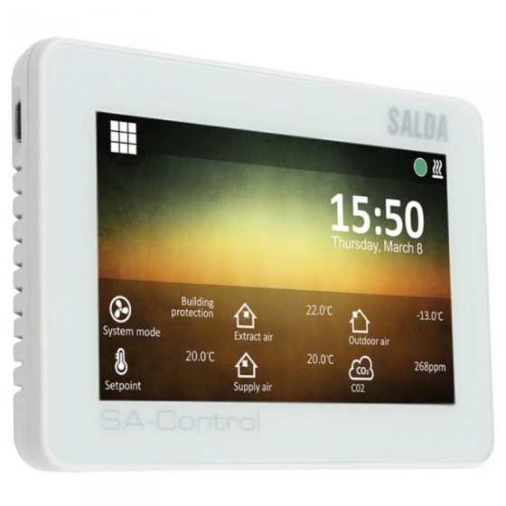 HRS SA-CONTROL érintőképernyős távvezérlő HRS légkezelőkhöz