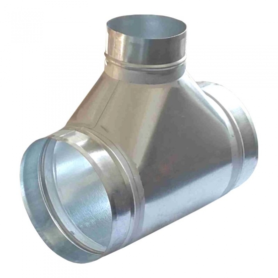 T-idom horganyzott acél NA  250/    80/  250 mm 90°