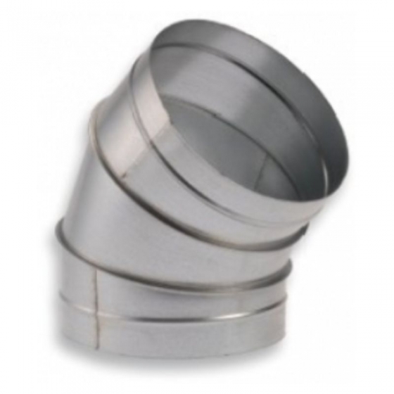 Könyökidom horganyzott acél NA  315 mm 45°