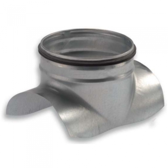 Nyeregidom horganyzott acél  NA  125 /   80 mm 90° gumitömítéssel ARG90