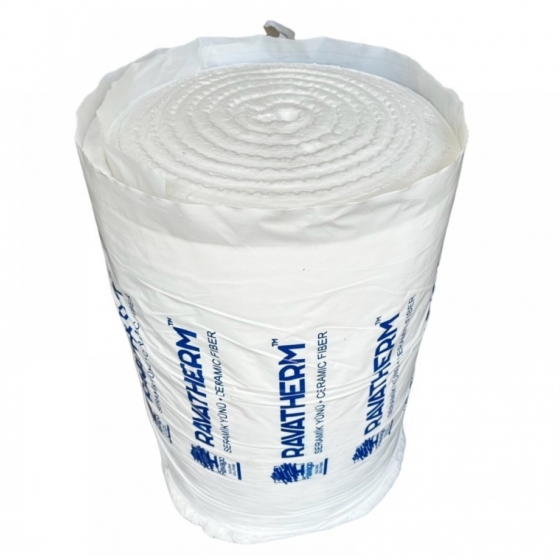 Kerámiaszálas hőszigetelő paplan 3600 x 610 x 50 mm (2,196 m2), 96 kg/m3, max. alkalmazási hőmérséklet 1200°C