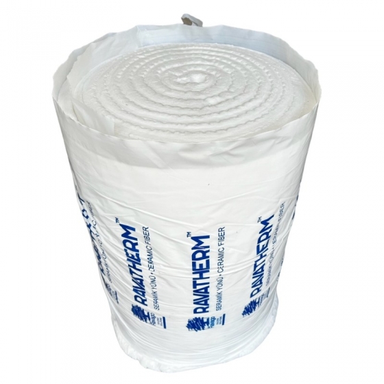 Kerámiaszálas hőszigetelő paplan 7200 x 610 x 25 mm (4,39 m2), 96 kg/m3, max. alkalmazási hőmérséklet 1200 °C