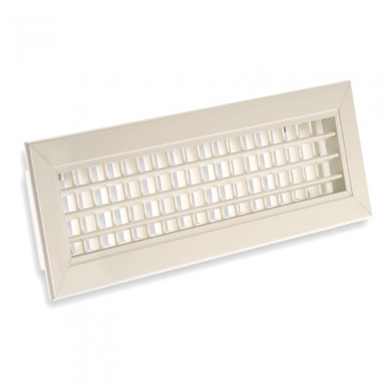 Kétsoros alumínium aprólamellás fali rács  200 x 200 mm AHVN-W - állítható lamellákkal, fehér színű (RAL 9016)