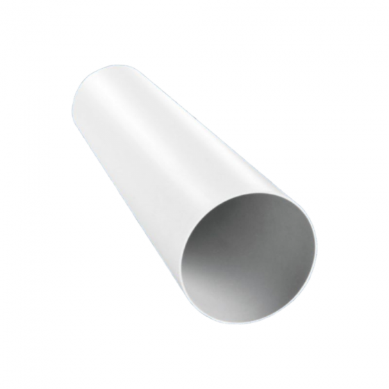 Kör  keresztmetszetű műanyag (PVC) légcsatorna  NA 125 mm  1,00 méter / szál