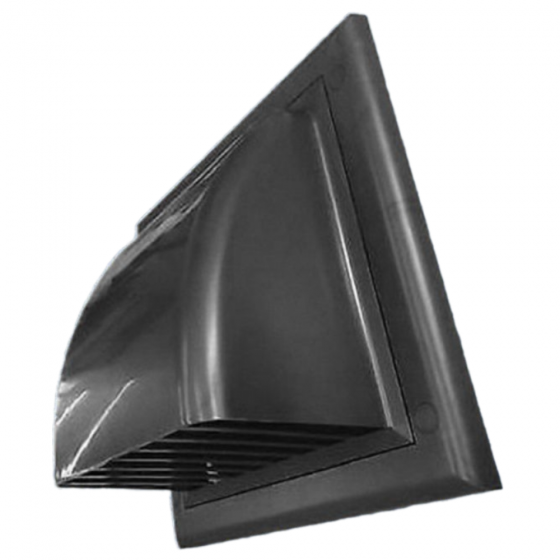 Kör keresztmetszetű műanyag (PVC) légcsatorna külső ereszelem (szürke) NA 150