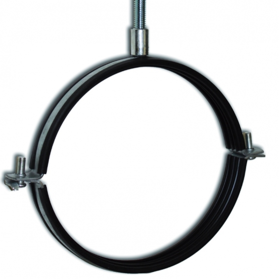 Légtechnikai gumis csőbilincs DN  160 mm M8/M10 csatlakozással (OBMC)