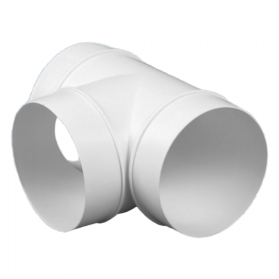 Műanyag (PVC) légcsatorna T-idom (egál T) NA125 mm