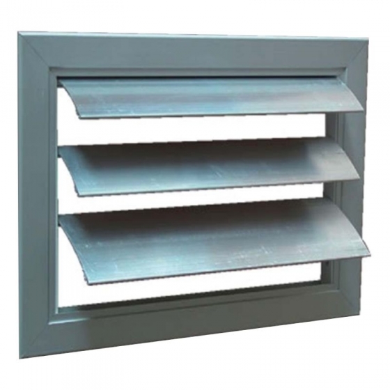 OKM E  300 x  600 mm alumínium túlnyomás kibocsátó zsalu, elszívó rendszerhez