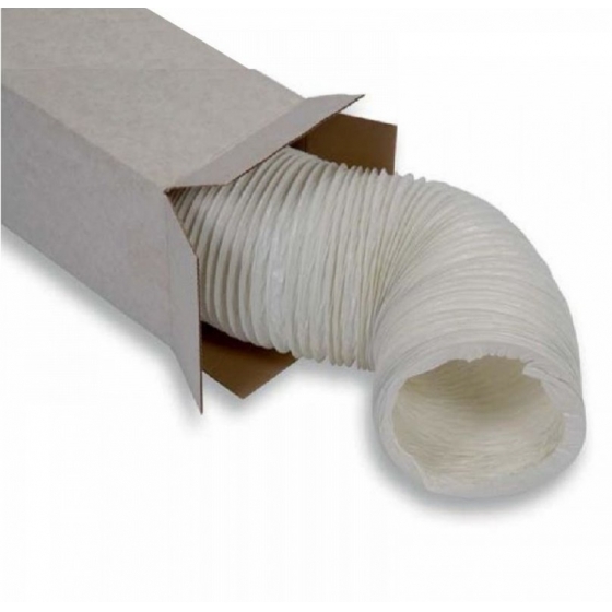 PVC-W 152 mm szigeteletlen flexibilis PVC légcsatorna darabolt, 1 m / db-tól  (-5 °C-tól +60 °C-ig)