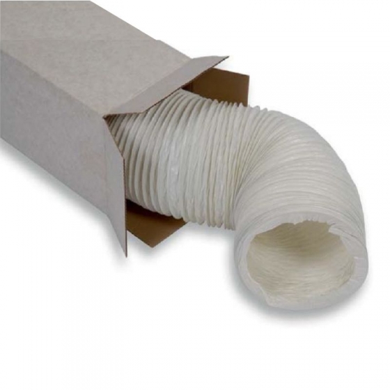 PVC-W  82 mm szigeteletlen flexibilis PVC légcsatorna  (-5 °C-tól +60 °C-ig) 15 méter / doboz