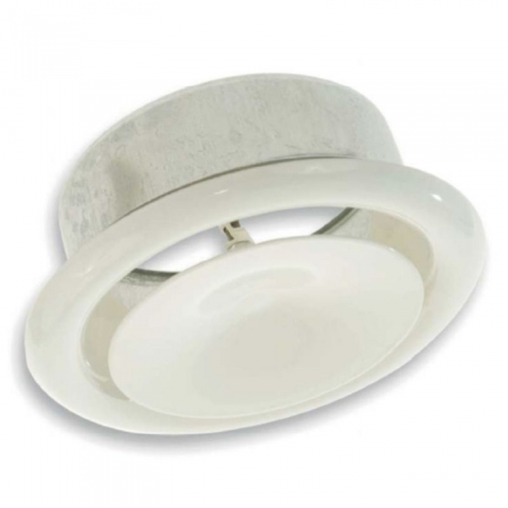 P-DVS 150 (RAL 9016) acél befúvó légszelep (NA150 mm)