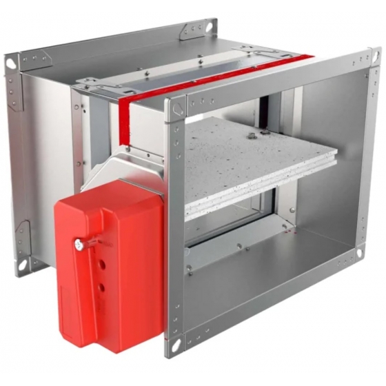 REF500-4 EVO-A négyszög keresztmetszetű kézi tűzcsappantyú, olvadóbiztosítékkal, 120 perc tűzállósággal - MINTA