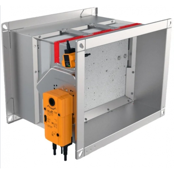 REF500-4 M230-S négyszög keresztmetszetű, motoros tűzcsappantyú 230 V; 120 perc - MINTA