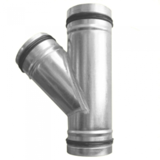 Rozsdamentes egál T-idomok 45° gumitömítéssel - MINTA