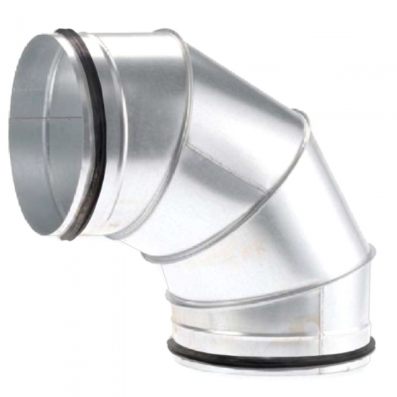 Rozsdamentes könyökidomok 90° gumitömítéssel - MINTA