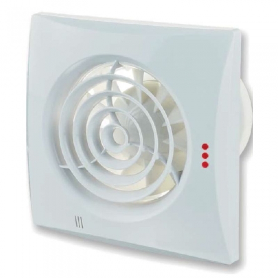 SAF  125 Q TH axiális háztartási ventilátor - golyóscsapágyas, időkapcsolóval, páratartalom érzékelővel (NA 125 mm)