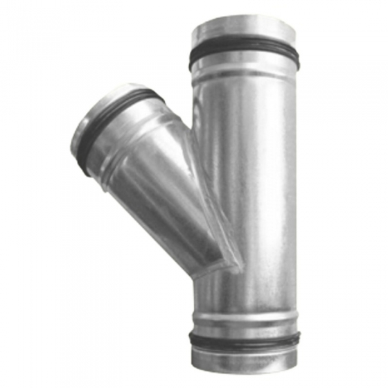 Saválló egál T-idomok 45° gumitömítéssel - MINTA