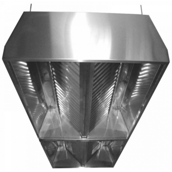 Sziget típusú nagykonyhai elszívóernyők (SEE) - Minta