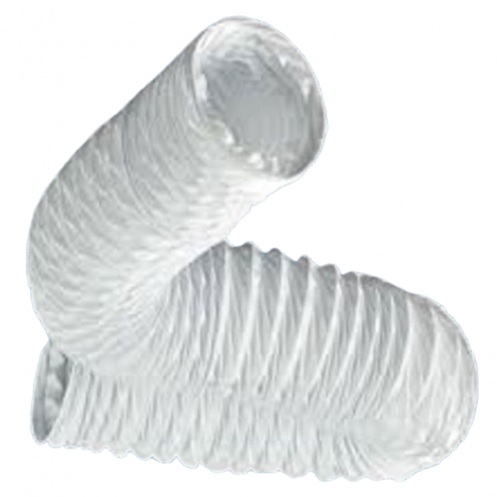 Szigeteletlen műanyag (PVC) flexibilis légcsatorna NA125 mm (3 méter / db)