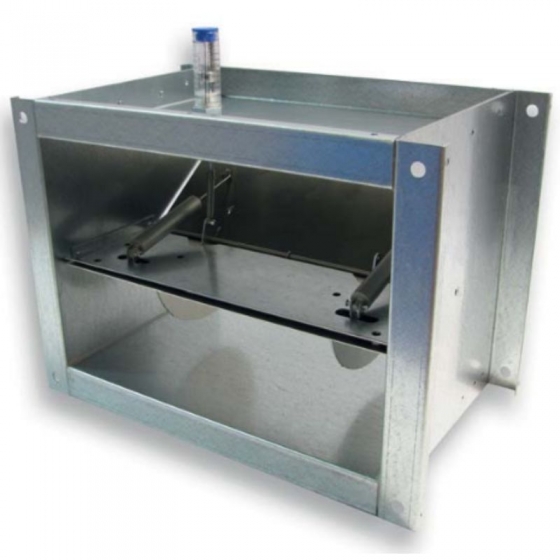 Utólag állítható, 400 x 100 mm állandó légmennyiség szabályzó VRRK