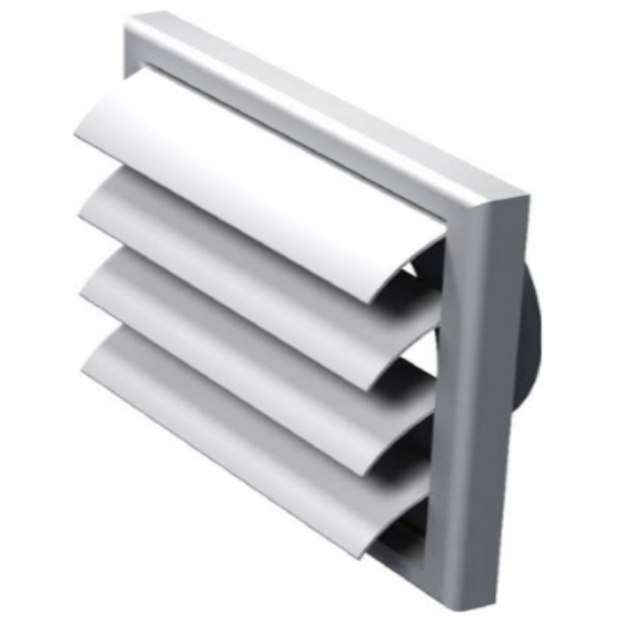 VMV 100 VJ műanyag túlnyomás kibocsátó zsalu csatlakozó csonkkal