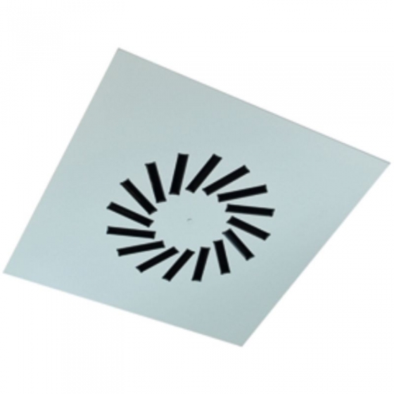 VWR-3A 600/16 perdületes mennyezeti acél anemosztát (RAL 9016)