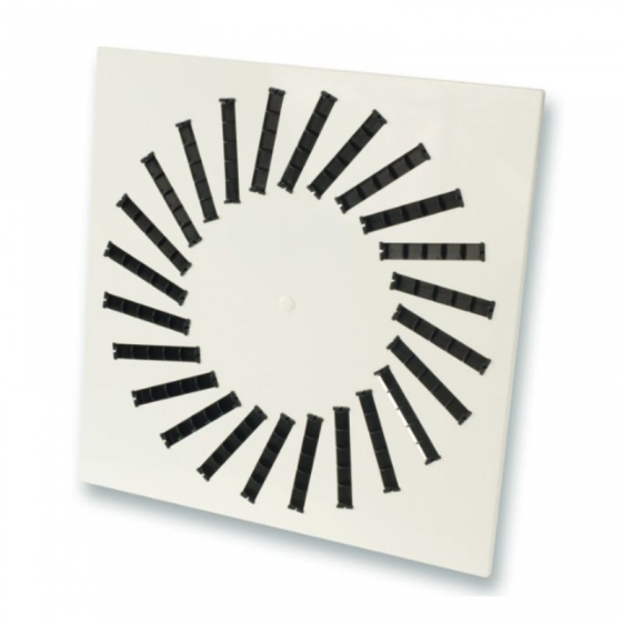 VWR-3B 500 / 16 perdületes mennyezeti acél anemosztát (RAL 9016)