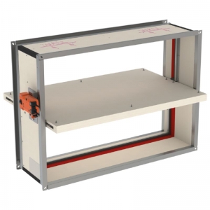 CU2+BFLT24 motoros mozg. négyszög tűzvédelmi csappantyúk (24V; 120 perc) - MINTA 1