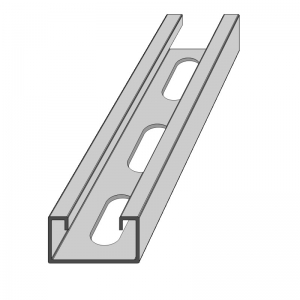 C-sín (szerelősín)  41 x 21 x 1,5 mm 6 m / szál