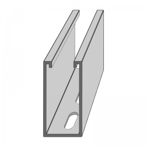 C-sín (szerelősín)  41 x 82 x 2,6 mm 6 m / szál