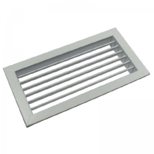 Egysoros acél fali rács állítható lamellákkal SHN GALVA  200 x 150 mm, fémszínű