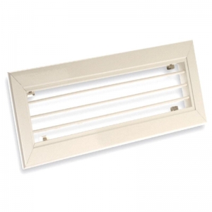 Egysoros alumínium fali rács állítható lamellákkal  400 x 300 mm AHN-W, fehér (RAL 9016)