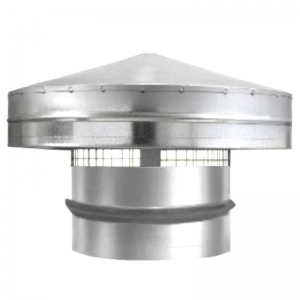 Esővédő sapka horganyzott acélból NA 400 mm  gumitömítéssel