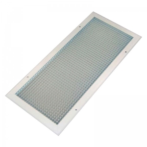 Fix négyzetbetétes alumínium légrács  500 x  200 mm (ECG RAL9016)