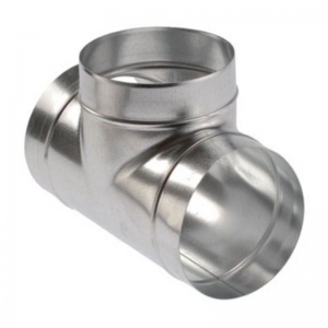 T-idom horganyzott acél NA  125/  125/  125 mm 90°