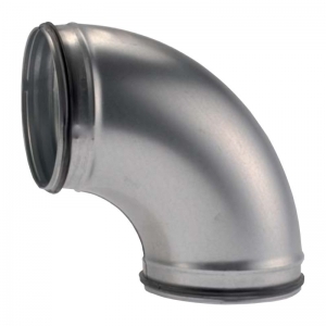 Könyökidom horganyzott acél NA  180 mm 90° gumitömítéssel BDSG90