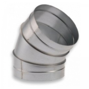 Könyökidom horganyzott acél NA  315 mm 45°