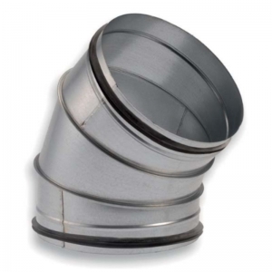 Könyökidom horganyzott acél NA  450 mm 45° gumitömítéssel BDSG45