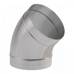 Könyökidom horganyzott acél NA   80 mm 45°