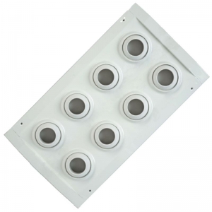 JET-MC 2 x  4 vetőfúvóka rácssor spikó légcsatornákhoz